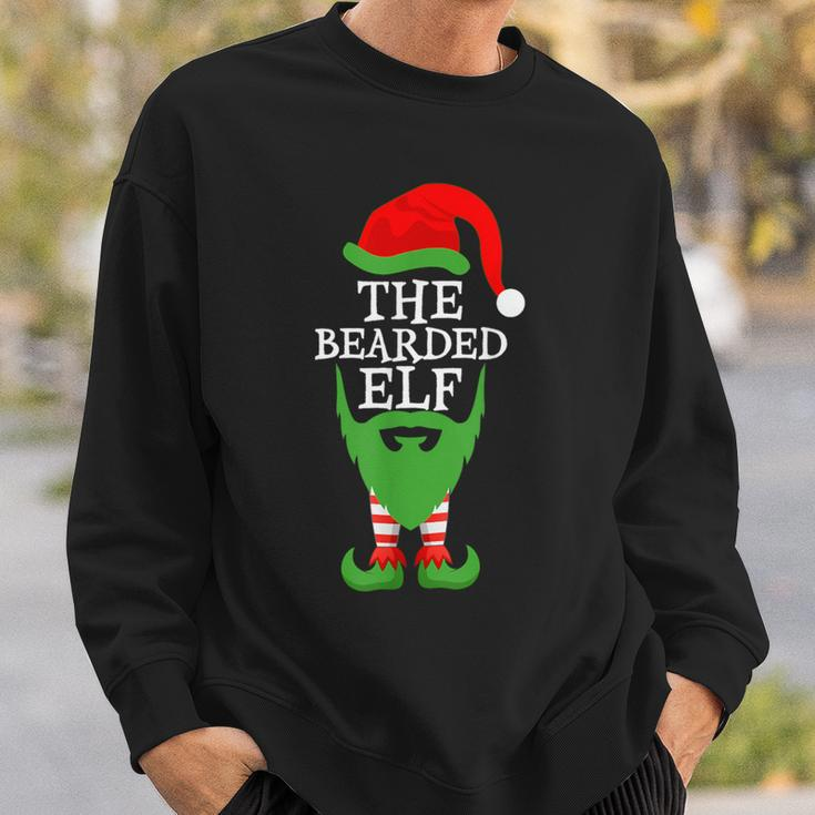 Xmas Holiday Matching Ugly Christmas Sweater The Bearded Elf Sweatshirt Gifts for Him