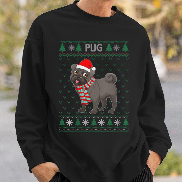 Xmas Pug Dog Ugly Christmas Sweater Party Sweatshirt Gifts for Him