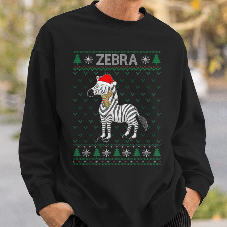 Xmas Zebra Ugly Christmas Sweater Party Sweatshirt Gifts for Him
