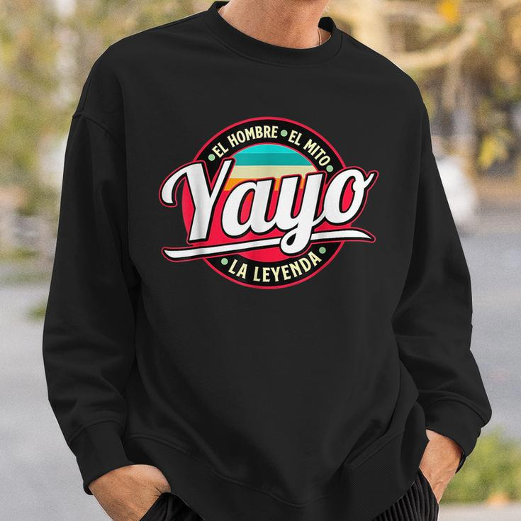 Yayo The Myth The Legend Gift Fathers Day Grandpa Man Sweatshirt Gifts for Him