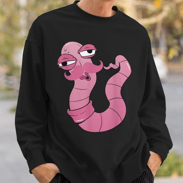 Youre Worm With A Mustache Funny Meme For Men Women Sweatshirt Gifts for Him