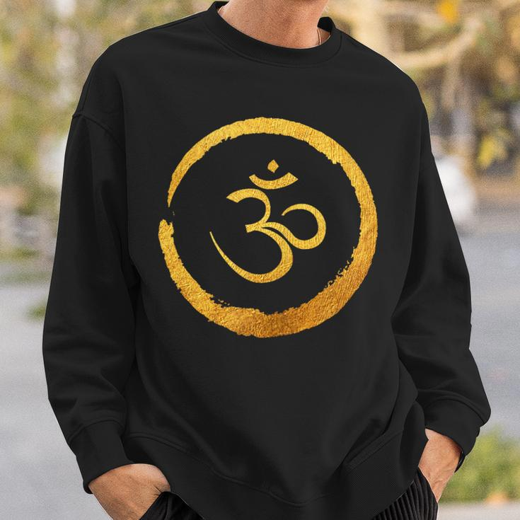 Zen Buddha Energy Symbol Golden Yoga Meditation Harmony Sweatshirt Gifts for Him