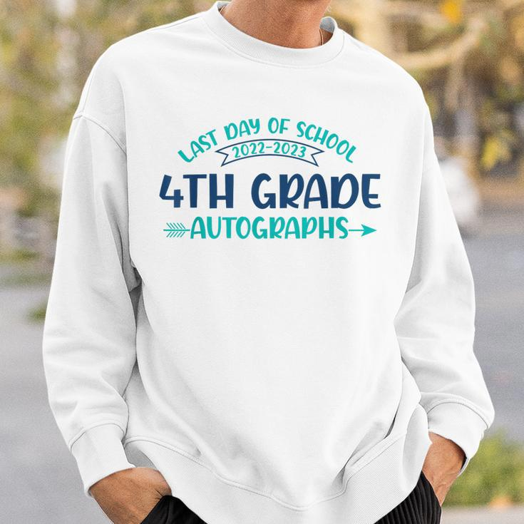 2023 Last Day Of School Autograph 4Th Grade Graduation Party Sweatshirt Gifts for Him