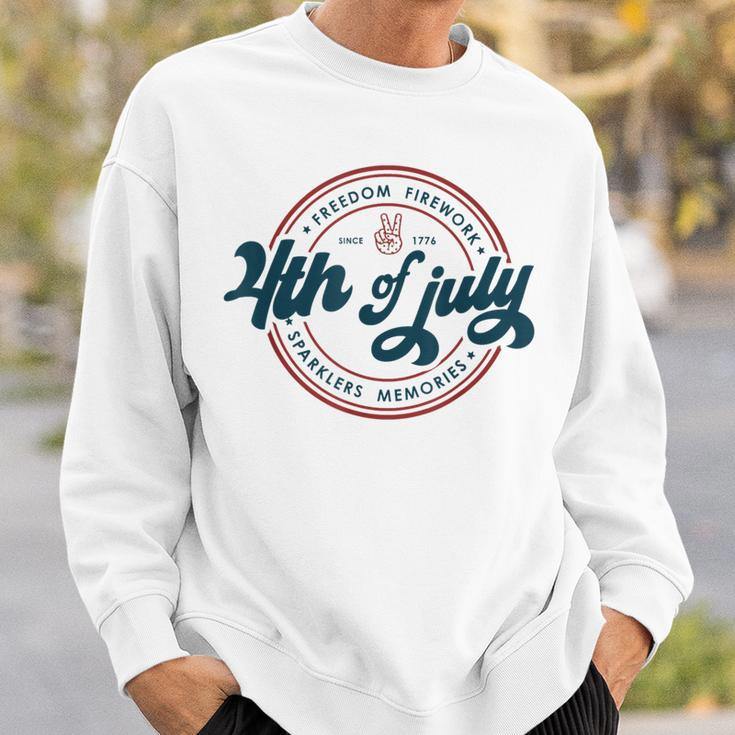 4Th Of July America Freedom Firework Sparklers Memories Freedom Funny Gifts Sweatshirt Gifts for Him