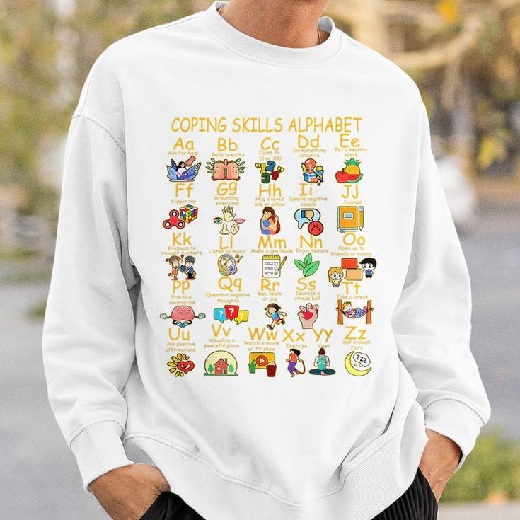 Abc Alphabet Mental Health Awareness Counselor Coping Skills Sweatshirt Gifts for Him