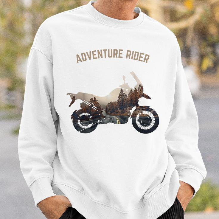 Adventure Motorcycle Biker Off Road Rider Mountain Travel Sweatshirt Gifts for Him