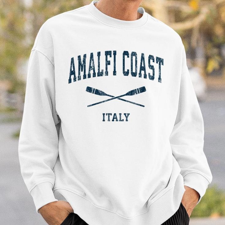 Amalfi Coast Italy Vintage Nautical Paddles Sports Oars Sweatshirt Gifts for Him