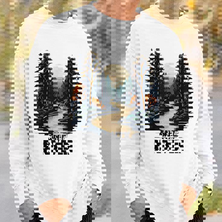 Amite River Retro Minimalist River Amite Sweatshirt Gifts for Him
