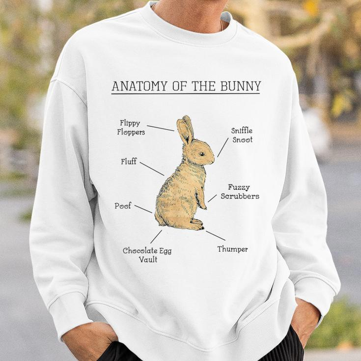 Anatomy Of The Bunny Cute Animal Love Rabbit Easter Sweatshirt Gifts for Him