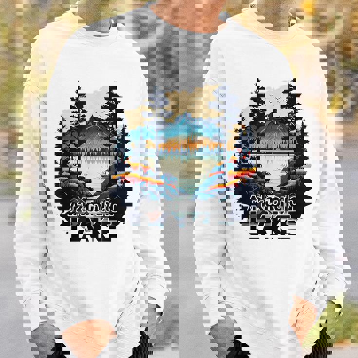 Arkabutla Lake Retro Minimalist Lake Arkabutla Sweatshirt Gifts for Him