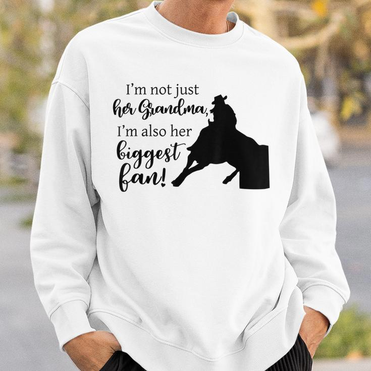 Barrel Racer Grandma Cowgirl Hat Design Horse Riding Racing Sweatshirt Gifts for Him