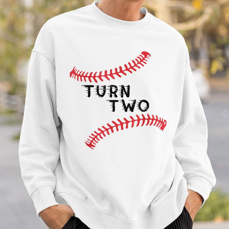 Baseball Turn Two Double Play Fielders Choice League Gift Sweatshirt Gifts for Him