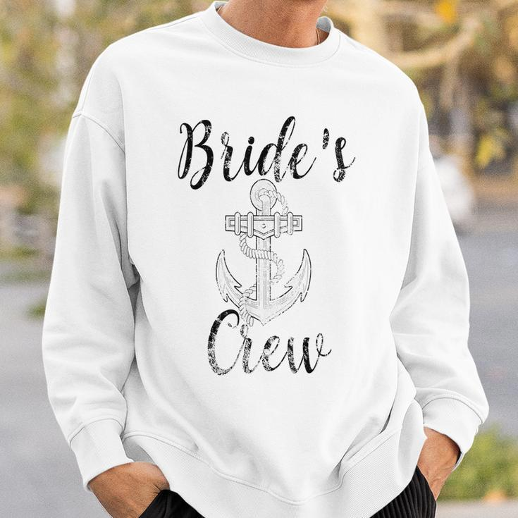 Brides Crew Bridesmaid Nautical Anchor Bachelorette B Sweatshirt Gifts for Him