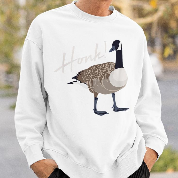 Canadian Goose Honk Funny Cute Bird Hunter Gift Sweatshirt Gifts for Him