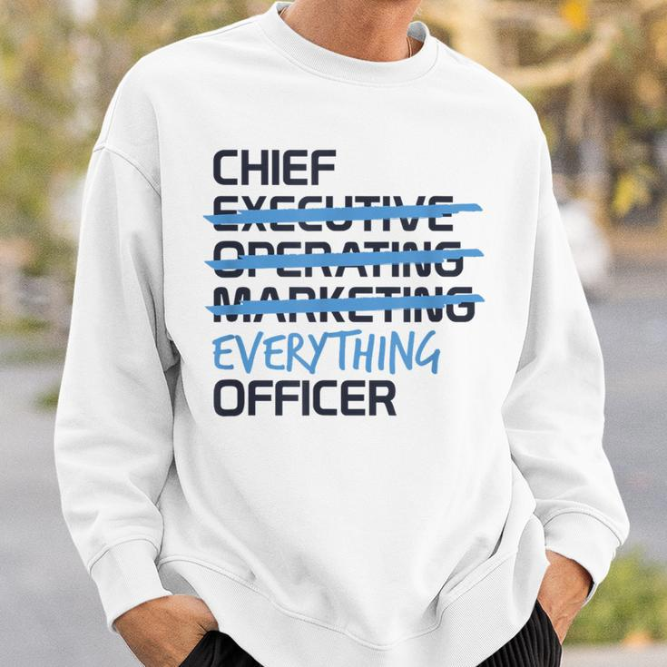Ceo Chief Everything Officer Entrepreneur Business Sweatshirt Gifts for Him