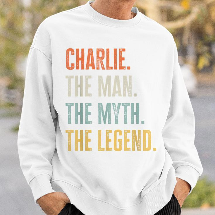 Charlie The Best Man Myth Legend Funny Best Name Charlie Sweatshirt Gifts for Him