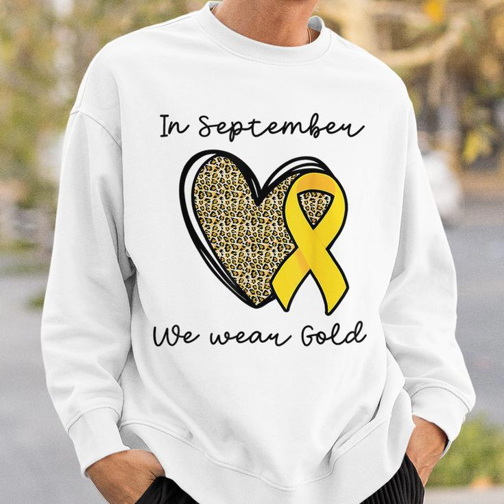 Childhood Cancer Awareness Month In September We Wear Gold Sweatshirt Gifts for Him