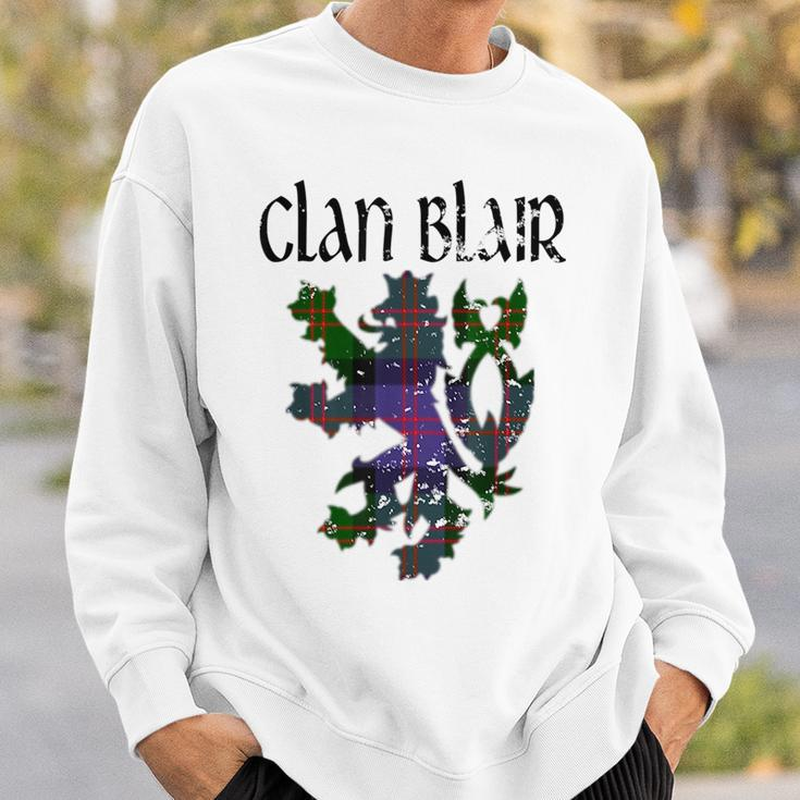 Clan Blair Tartan Scottish Family Name Scotland Pride Pride Month Funny Designs Funny Gifts Sweatshirt Gifts for Him