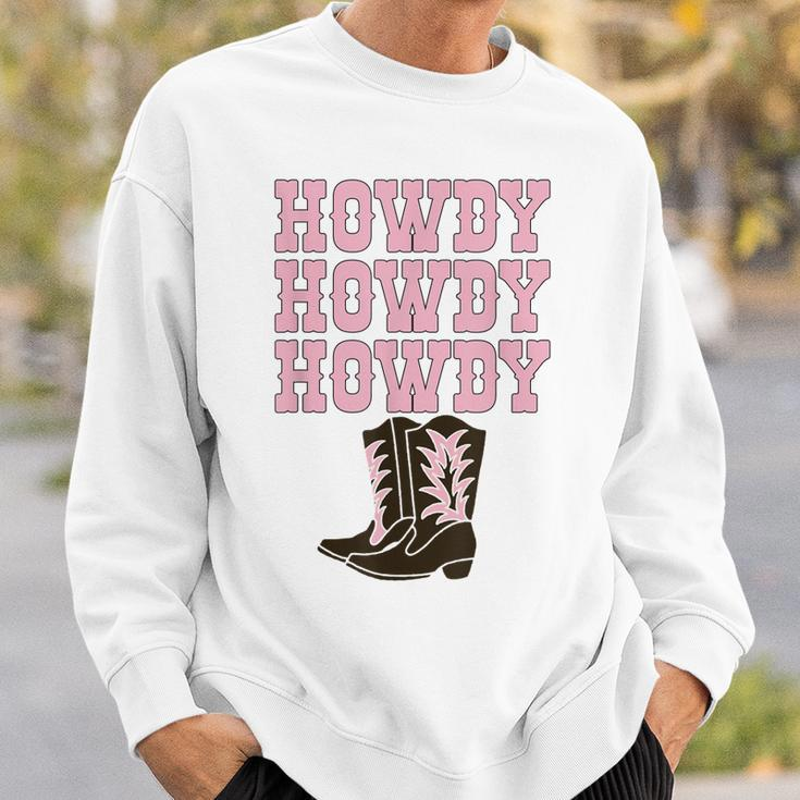 Cowgirl White Howdy Vintage Rodeo Western Country Southern Sweatshirt Gifts for Him