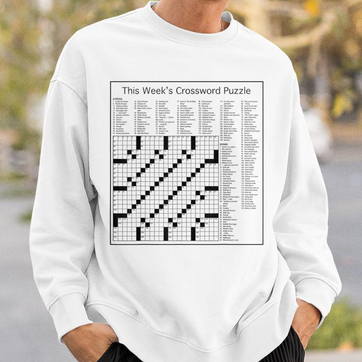 Crossword Puzzle Picture Sweatshirt Gifts for Him