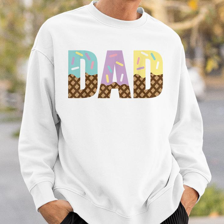 Dad Of The Sweet One Ice Cream 1St First Family Fathers Day Sweatshirt Gifts for Him