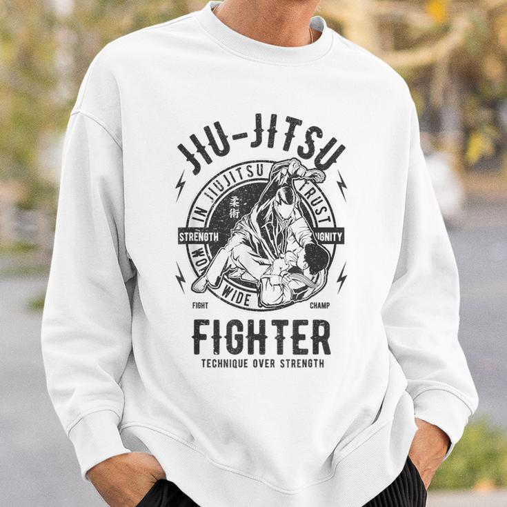 Distressed Jiu-Jitsu Bjj Brazilian Jiu Jitsu Sweatshirt Gifts for Him