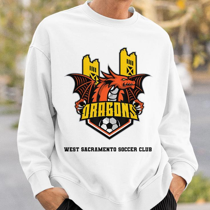 Dragons Soccer Orange Sweatshirt Gifts for Him