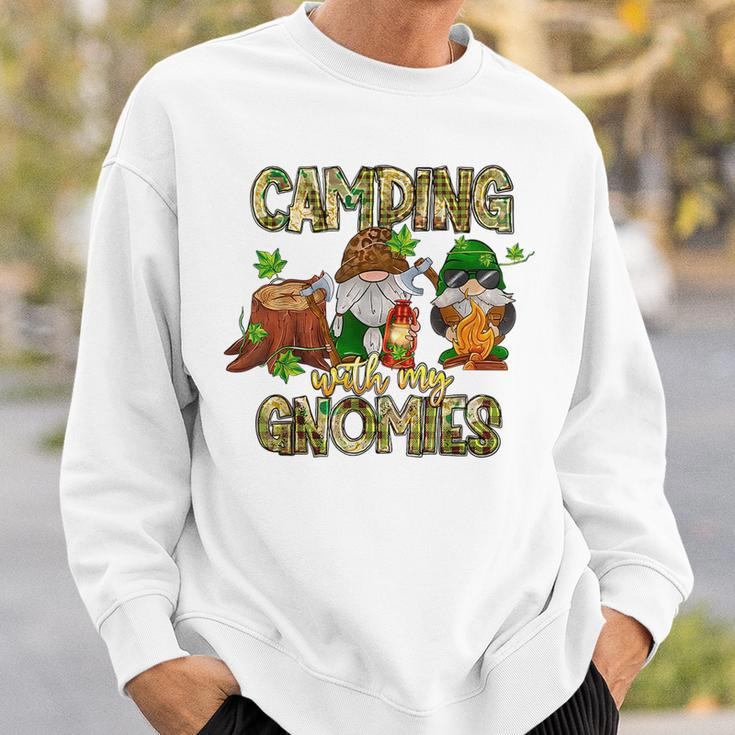 Funny Camping With My Gnomies Gnome Lovers Campers Sweatshirt Gifts for Him