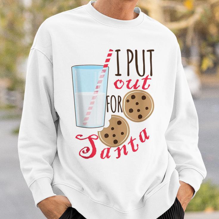 Christmas Cookies And Milk I Put Out For Santa Sweatshirt Gifts for Him