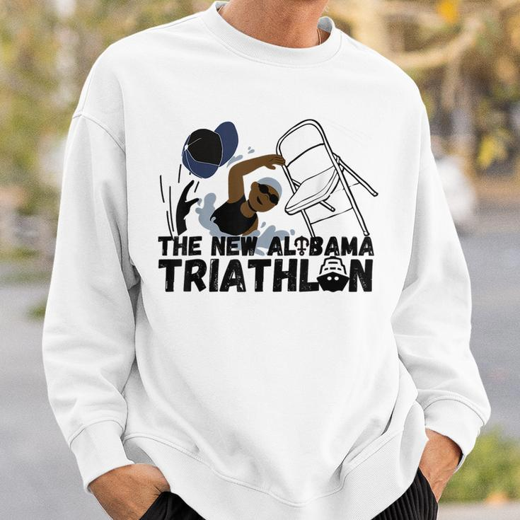 New Triathlon Alabama Riverboat Swimmer Hat Chair Meme Sweatshirt Gifts for Him