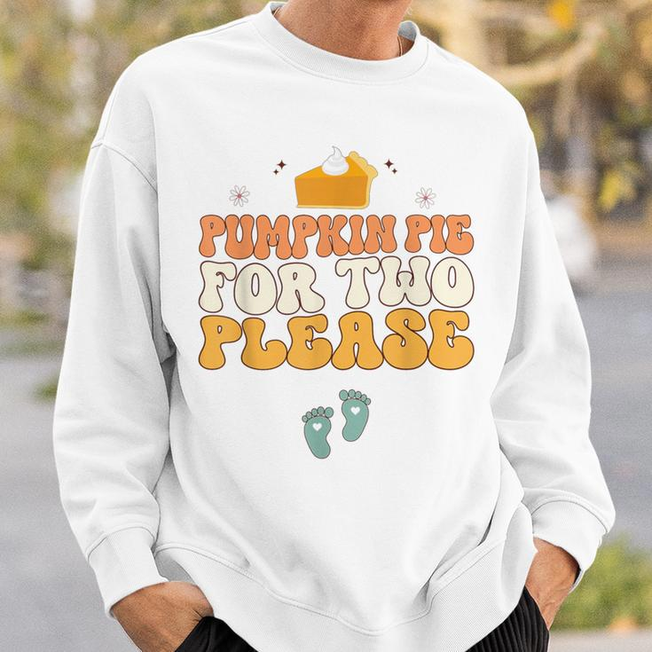 Pregnancy Announcement Pumpkin Pie For Two Please Sweatshirt Gifts for Him