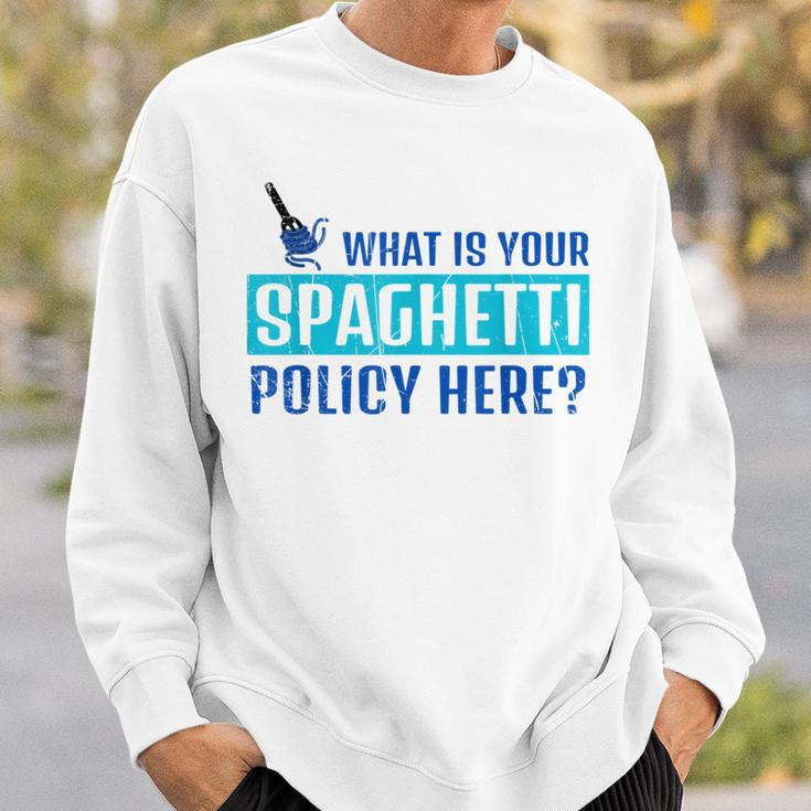 What Is Your Spaghetti Policy Italian Chefs Sweatshirt Gifts for Him