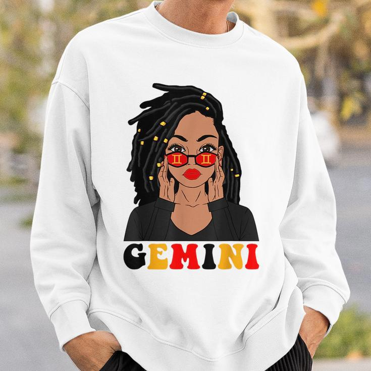 Gemini Girl Locd Woman Zodiac Signs Birthday Girl Sweatshirt Gifts for Him