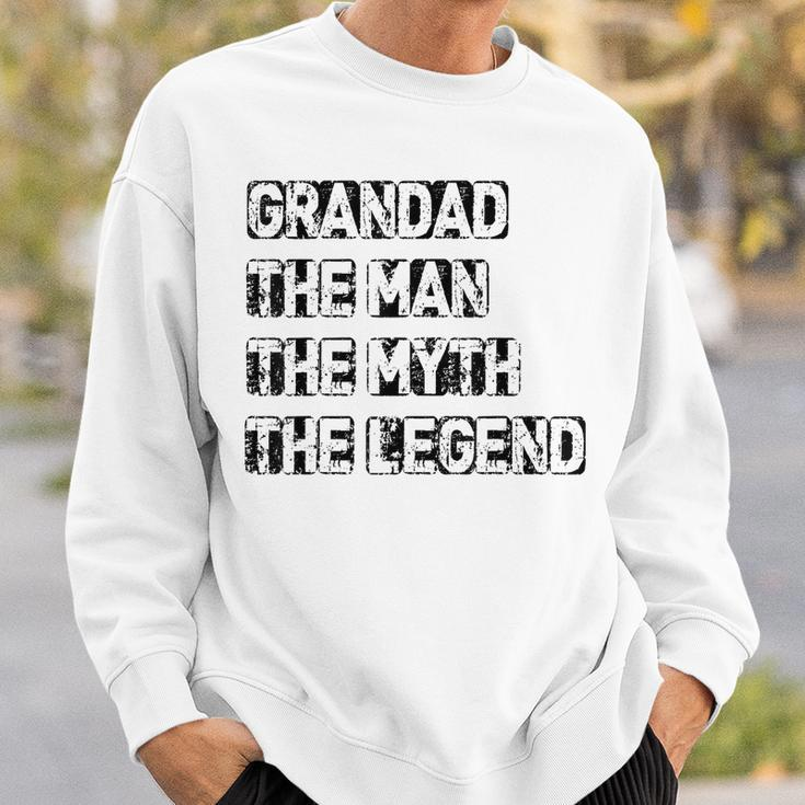 Grandad Man The Myth Legend Fathers Day Sweatshirt Gifts for Him