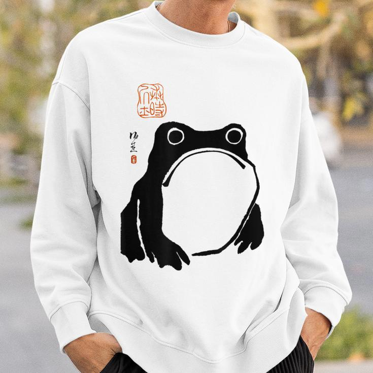 Grumpy Frog Japanese Frog Gifts Sweatshirt Gifts for Him