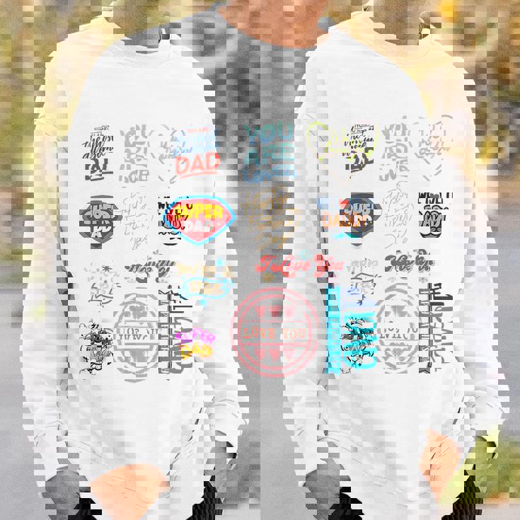 Happy Fathers Day Super Dad Cute Husband Or Daddy Gift Funny Gifts For Dad Sweatshirt Gifts for Him
