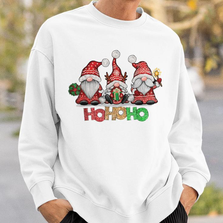 Ho Ho Ho Merry Christmas Santa Claus Gnome Reindeer Holidays Sweatshirt Gifts for Him