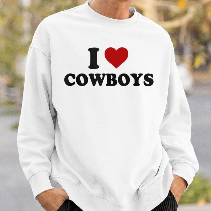 I LOVE COWBOYS SWEATSHIRT