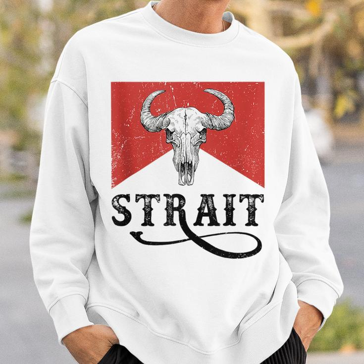 I Love Strait Name Strait Family Strait Western Cowboy Style Sweatshirt Gifts for Him