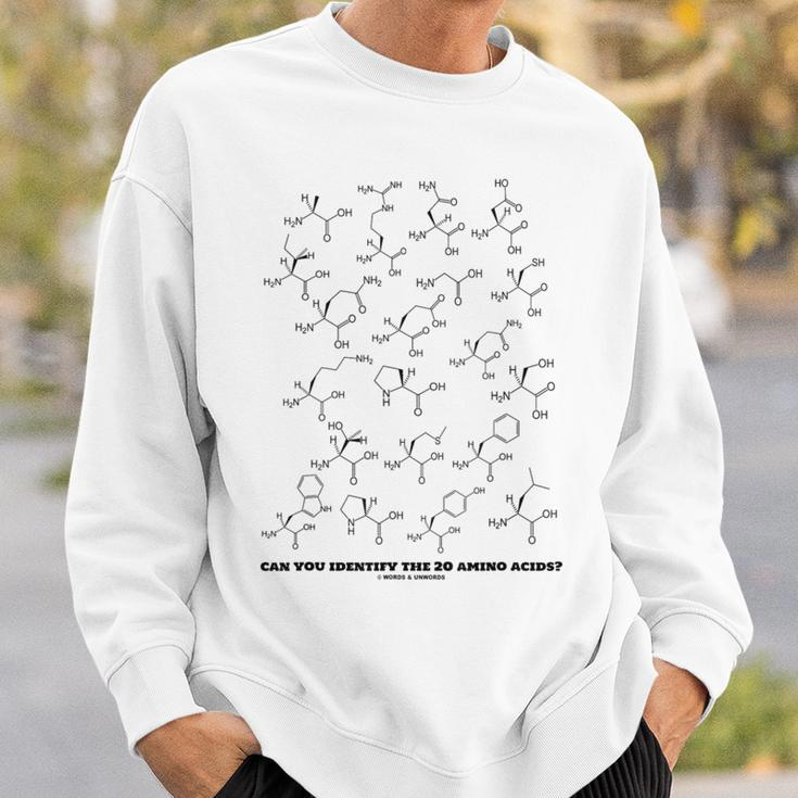 Can You Identify The 20 Amino Acids Chemistry Biochemistry Sweatshirt Gifts for Him
