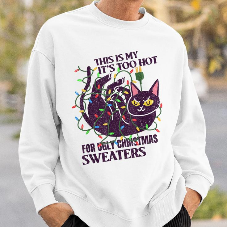 This Is My It's Too Hot For Ugly Christmas Sweaters Lights Sweatshirt Gifts for Him