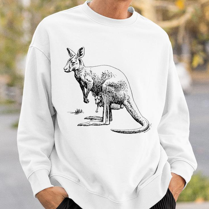 Kangaroo Graphic Marsupial Australian Animals Sweatshirt Gifts for Him