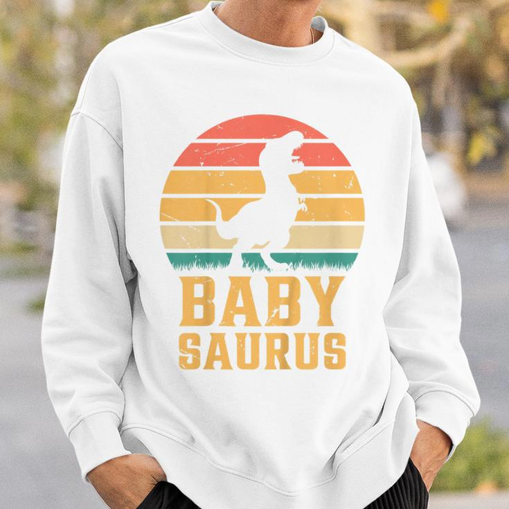 Kids Baby Saurus Newborn Baby Dino Baby Dinosaur Babysaurus Sweatshirt Gifts for Him