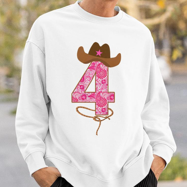 Kids Cowgirl Birthday Outfit Girl Fourth Birthday Gift Horse Farm Sweatshirt Gifts for Him