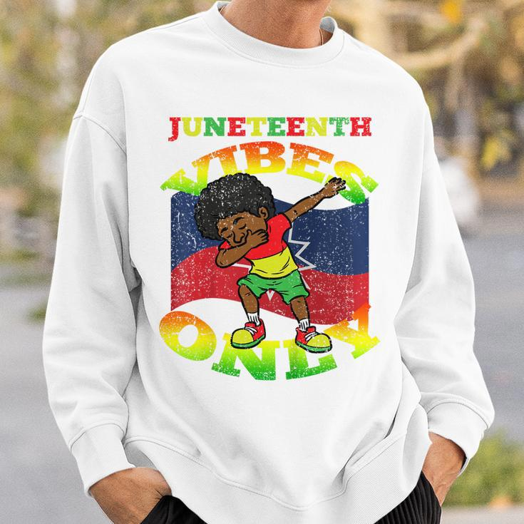 Kids Dabbing Boy Junenth Black History Melanin African Kids Sweatshirt Gifts for Him