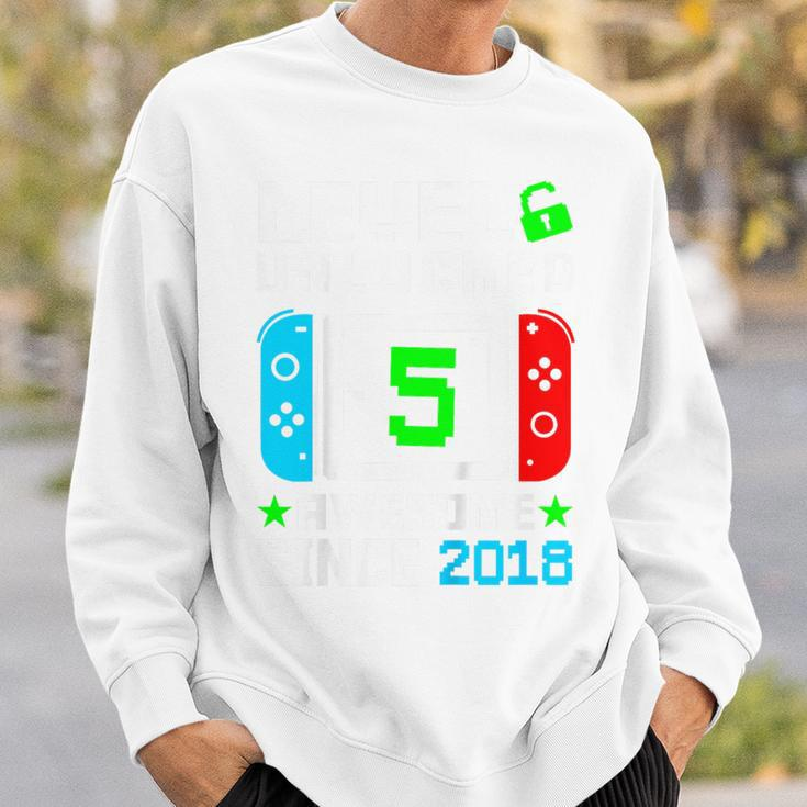 Kids Kids Level 5 Unlocked 5Th Birthday 5 Year Old Boy Gift Gamer Sweatshirt Gifts for Him