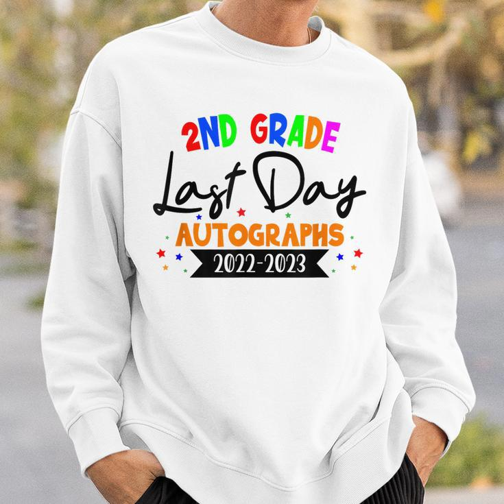 Last Day Of School 2023 Autograph 2Nd Grade Graduation Party Sweatshirt Gifts for Him