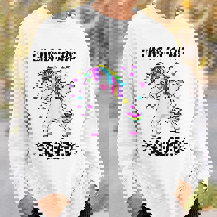 Lunch Lady Squad Dabbing Unicorn Lunch Lady Sweatshirt Gifts for Him