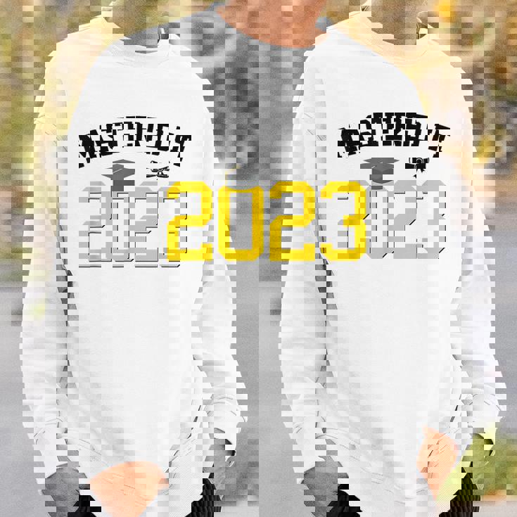 Master Degree Graduation Gifts Mastered It 2023 Graduate Sweatshirt Gifts for Him