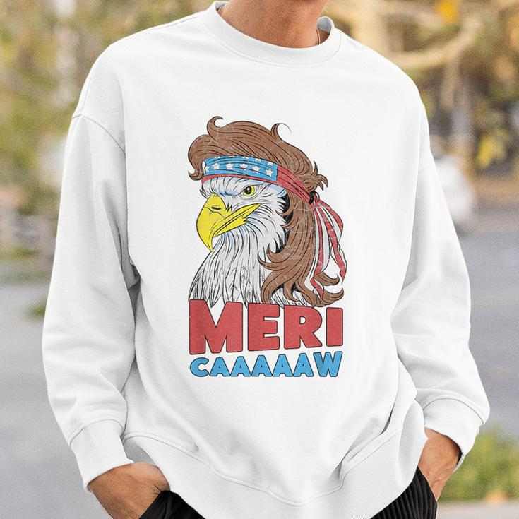 Meri-Caaaaaw - Eagle Mullet 4Th Of July Usa American Flag Mullet Funny Gifts Sweatshirt Gifts for Him